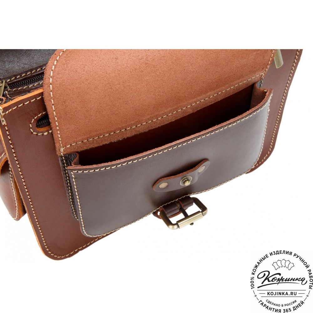 Кожаная  сумка "Виктория" (коричневая)